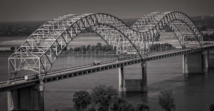 Memphis bridge as seen from Bass Pro Shop Pyramid - Memphis Court Reporter